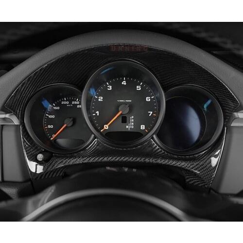 Fit For Porsche Macan 2014-2020 Dry Carbon Fiber Middle Console Dashboard Panel Trim Refit Car Accessories