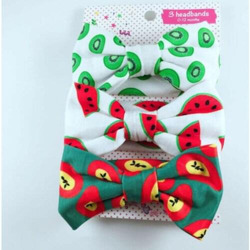 Brand New Style For 3PCS/Set Bow Headband Elastic Hair Band Baby Girls Kids Hair Accessories Set