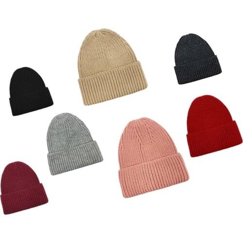 KENSHELLEY Promotional Winter Beanie Plain Pure color Beanie European Standard Street Leisure Soft Wool Beanie Hats