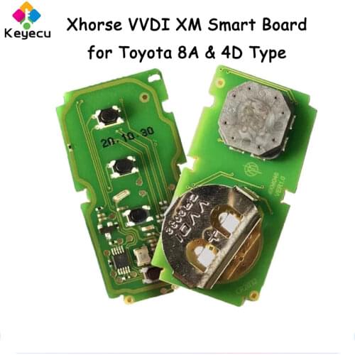 KEYECU Xhorse VVDI XM Smart Universal Remote Key for Toyota 8A for KEY TOOL Plus Max VVDI2 VVDI Mini Support Renew and Rewrite