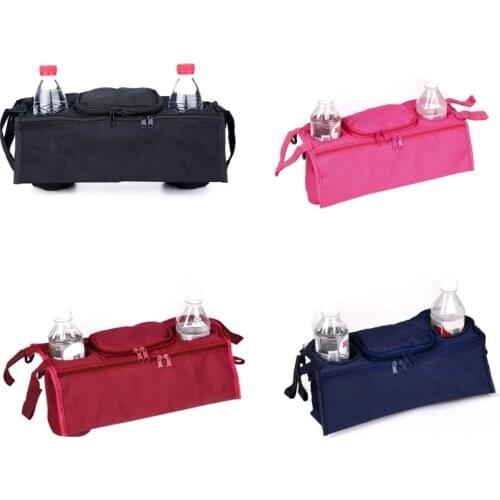 28EC Convenient Baby Stroller Bag Stroller Accessories for Hanging Diaper Bags Purse Fits All Major Strollers Shopping Cart