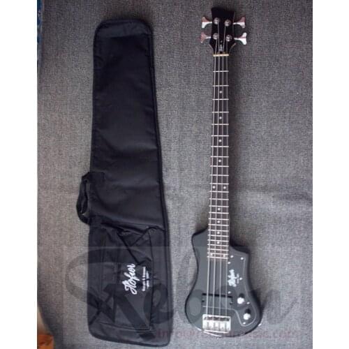 Weifang Rebon 4 String Right Hand Mini Travel Electric Bass Guitar With Soft Bag