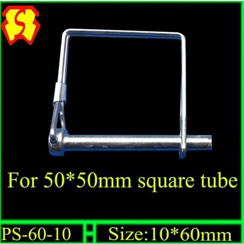 Rotary hoe tine quick lock pin for cultivator for 50*50mm square