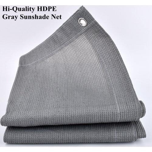 Hi-quality Gray HDPE Anti-UV Sun Shading Net Outdoor Awning Garden Courtyard Sunblock Succulent Plant Cover Shelter Sunshade Net