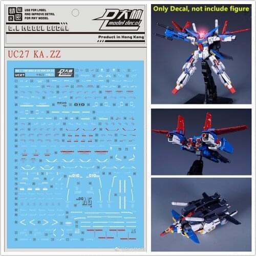 D.L high quality Decal water paste For Bandai MG 1/100 MSZ-010 ZZ Gundam Ver.ka UC27 DL111
