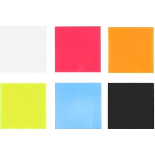 1Pc Plexiglass Board Colored Acrylic Sheet 8*8cm DIY Toy Accessories Model Making