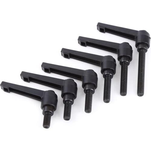 1PC M5 M6 M8 M10 Clamping Lever Machinery Adjustable Handle Locking External Male Thread Knob