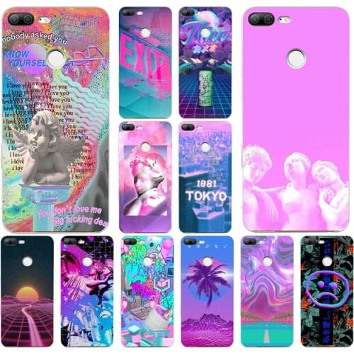 154H Vaporwave Aesthetics Soft Silicone Tpu Cover phone Case for huawei Honor 9 Lite 10 p 9 10 lite