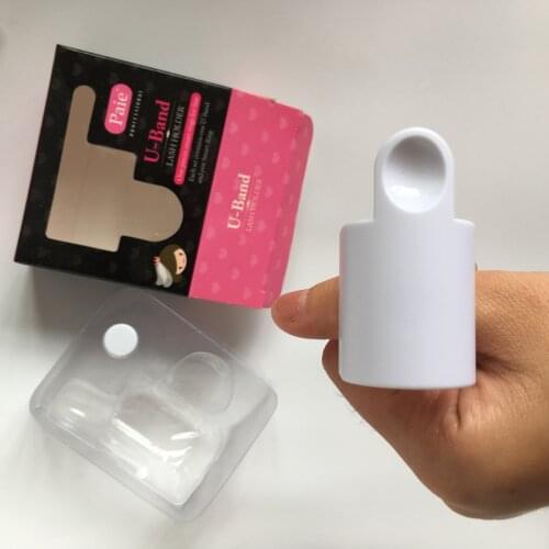 2pcs Glue Ring Strip Eyelash Holder Eyelash Extensions Pallet Set