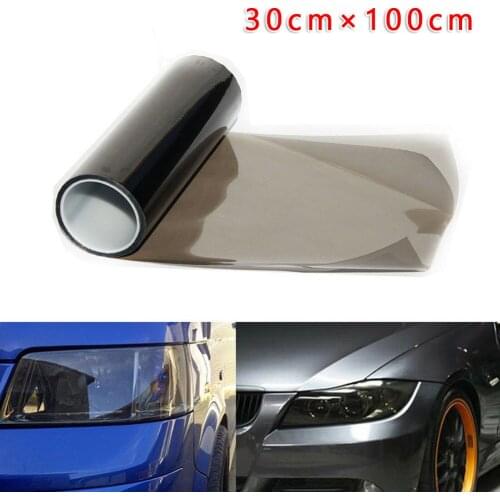 30*100cm PVC Car Light Film Cover Tint Vinyl Film Sheet Sticker For Car Smoke Fog Light Headlight Taillight Waterproof Car Film