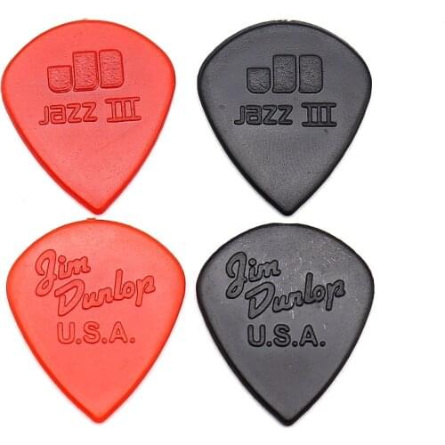 50/100pcs Guitar picks Dunlop Jazz III Guitar Parts Accessory Bass Acoustic Electric Accessories Classic