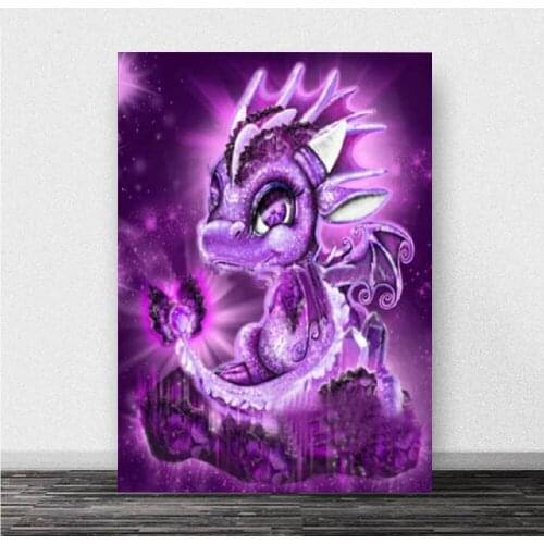 Amethyst Background Animal Wall Paintings Diamond Painting Full Square Round Drill 5D Diy Diamond Embroidery Diamond Mosaic