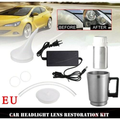 Car Headlight Refurbished Atomized Heating Cup Headlamp Lens Restoration Heating Atomization Cup Restore Kit For EU/US Plug