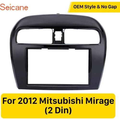 Seicane 2Din 173*98/178*100/178*102mm DVD panel Auto Stereo frame Cover Trim Car Audio Fascia for Mitsubishi Mirage