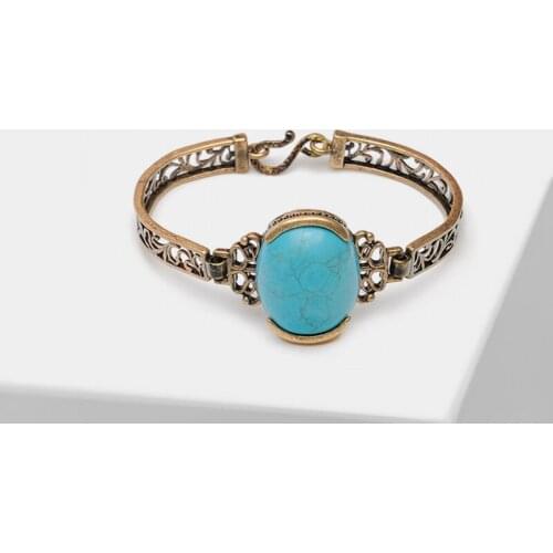 Amorita boutique Set blue circle pendant bracelets