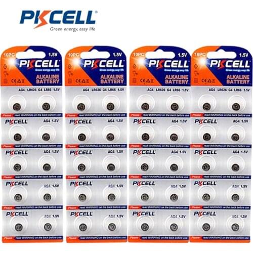 40Pieces(10Pc/Card)AG4 377A 377 LR626 177 SR626SW SR66 LR66 button cell Watch Battery