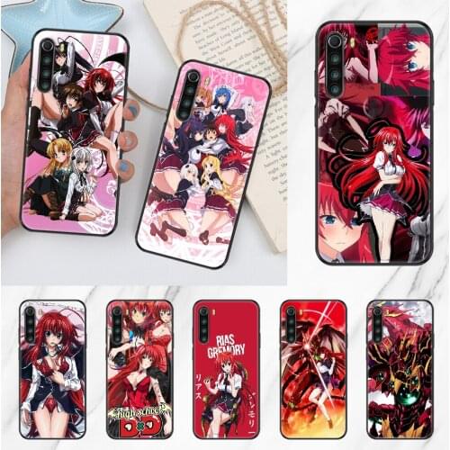 Anime High School DxD Rias Gremory Phone case For Xiaomi Redmi Note 7 7A 8 8T 9 9A 9S 10 K30 Pro Ultra black trend back 3D cover