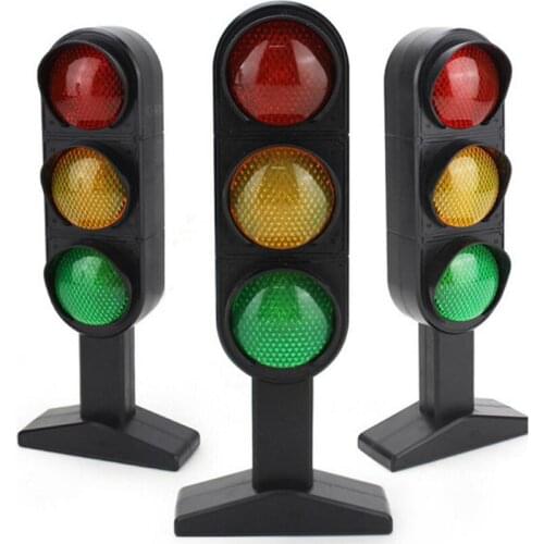 Traffic Lights toy 24cm Road Signs Children Model Scene Simulation Teaching Child Traffic Light Signal Lamp Toy Live Voice