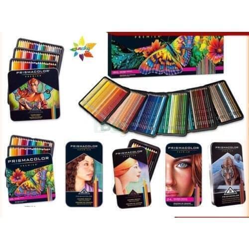 Prismacolor Pencils Art Iron box Colored Pencil 36 48 72 150 Color lapis de cor Professional Pencils For Drawing School Supplies