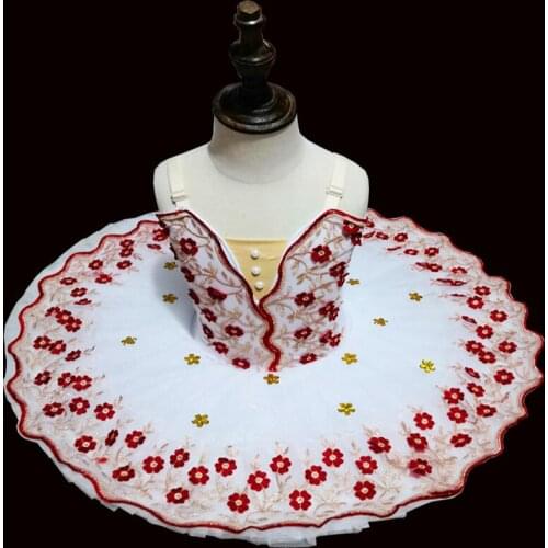 Costume de ballet professionnel, tutu, cygne blanc, pour enfants et filles, tenue de danse de fête contemporaine, pour adultes