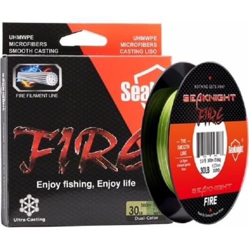 SeaKnight FIRE Series 300M Fire Fishing Line Camo Dual-Color Filament Line PE Ultra-Casting 6 8 10 15 20 25 30 35 40LB