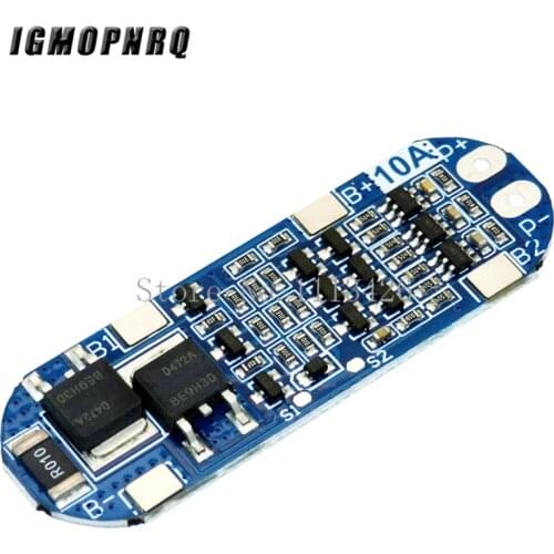 3S 10A 11.1V 12V 12.6V Lithium Battery Charger Protection Board Module for 18650 Li-ion Lipo Battery Cells BMS 3.7V
