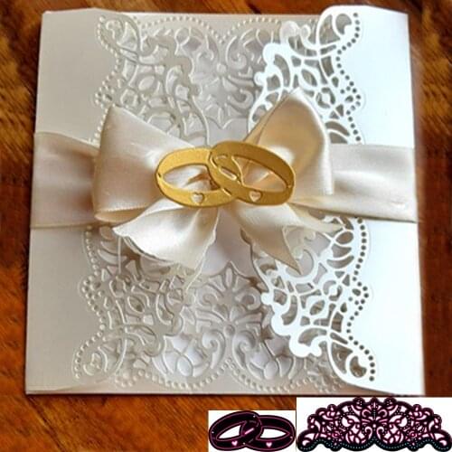 Nuevos DIY anillos de boda troqueles de corte de Metal tampones para álbum de recortes estampado artesanal troquelado plantilla