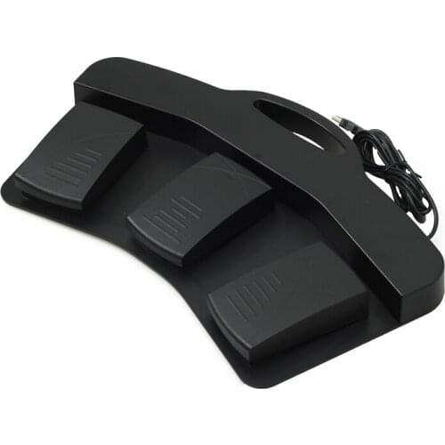 FOOT SWITCH 3 TRIPLE CONTROL ACTION PEDAL FOR KEYBOARD MOUSE PC LAPTOP USB FOOT SWITCH PEDAL