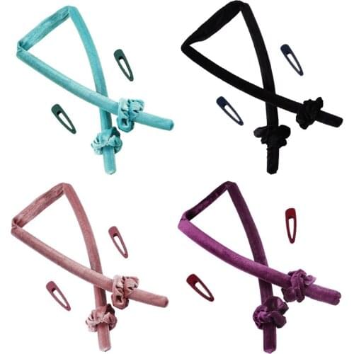 Heatless Curling Rod Headband Lazy Curler Set Headband Hair Rollers Sleeping Soft Headband Hair Curlers DIY Hair Styling Tools