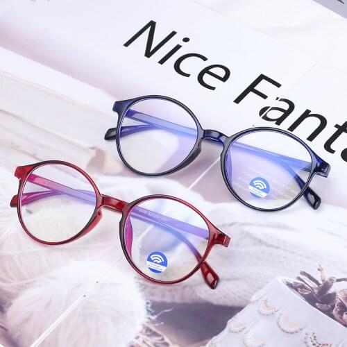 Unisex Anti Blue Light Glasses Ultralight Classic Resin Le nse Flat Mirror Eyeglasses Blue Ray Blocking Computer Goggles