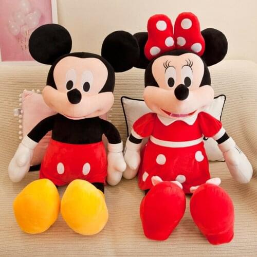 45/70cm Disney Mickey Mouse Minnie Plush Doll Toy Boy Girl Christmas Halloween Toy Gift Cartoon Animal Plush Toy