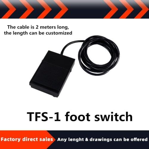 Direct selling high quality iron shell foot switch with cable TFS-1 FS-1 with cable two meters (length can be customized)