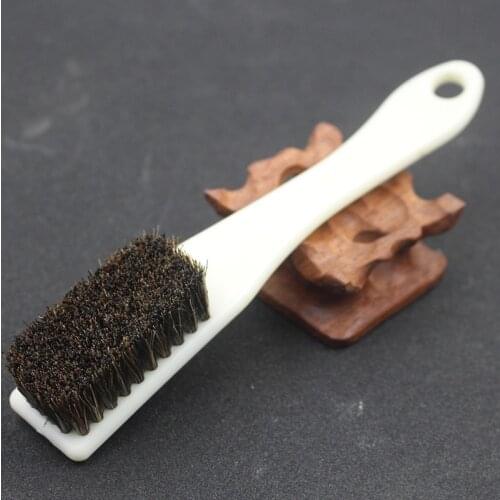 1 PCS 6 Rows Bristle Black Bristle Brush Plastic Handle For Walnut Bodhi Jewelry Play Polishing Tools Metal Rust Brush Cleaning