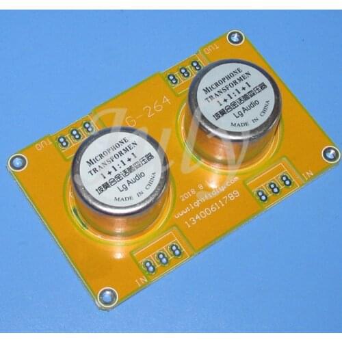 Sweden LUNDAH LL1527 Renaissance Bull 1 + 1: 1 + 1 audio transformer microphone input transformer 10hz—150khz +/- 0.2 dB