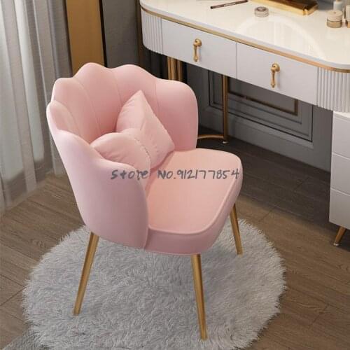 Makeup stool ins Nordic net red dressing table stool chair girl cute bedroom modern minimalist princess girl