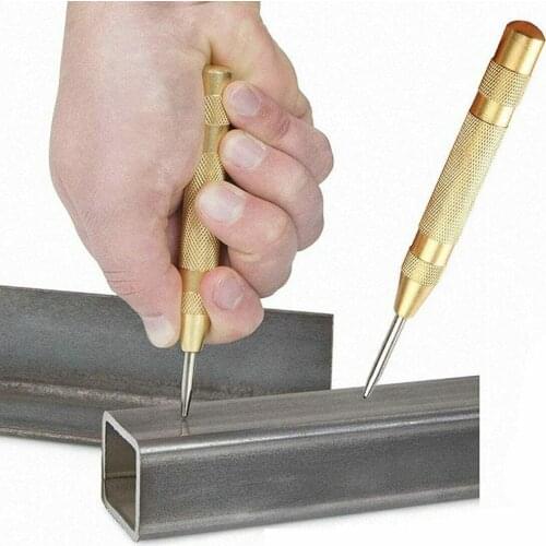 Drill Bit Center Pin Punch Automatic Punching Glass Metal Woodworking Tool Electric Tools Metal Drills Spring Loaded Dent Marker