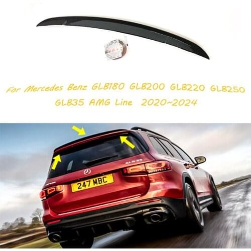 Carbon Fiber For Mercedes Benz GLB 2020-2024 X247 GLB180 GLB200 GLB220 GLB250 GLB35 AMG LINE Rear Trunk Spoiler Tail Wing Lip