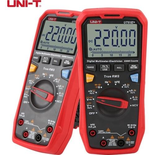 UNI-T UT61E + UT61B + UT61D + 1000V Best True RMS Digital Multimeter AC/DC Voltage Current Resistance Capacitance Tester