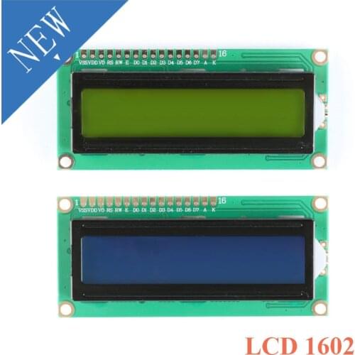 LCD Module 1602 1602 16x2 Character LCD Display Module 1602 5V Yellow-Green Screen Display IIC I2C 3.3V/5V For Arduino