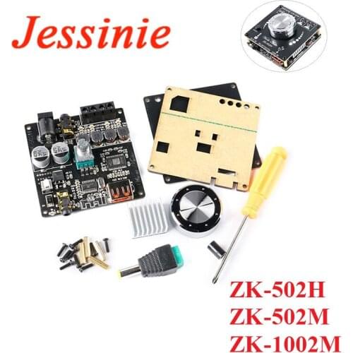 ZK-502H ZK-502M ZK-1002M TPA3116 50WX2 100WX2 Mini Digital Power Audio Stereo Bluetooth 5.0 Amplifier Board Module Amplificador