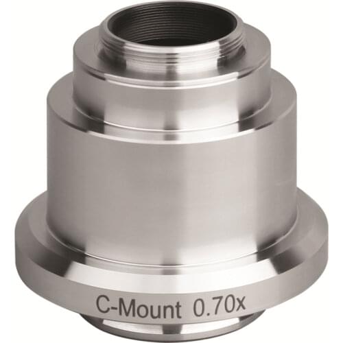 0.7X Standard Microscope Camera C-mount Adapter Compatible for Leica Microscopes