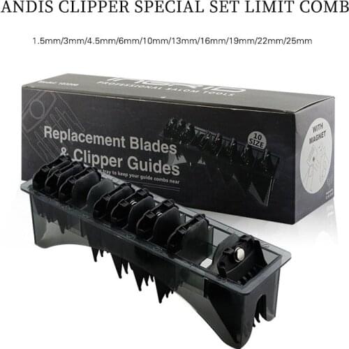 10Pcs Hair Clipper Limit Comb Barber Replacement For Andi Strong Magnetic Cutting Guide Comb Barber Tools