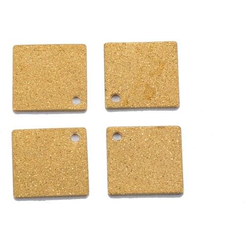 10PCS Stainless Steel Pendant Earrings Pendant Gold DIY Jewelry Wholesale Floating Pendant