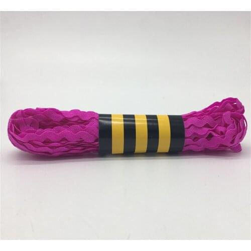 15yards 6mm Rose Polyester Ribbon Zig Zag Ribbons DIY Handmade Material For Wedding Party Christmas Decoration