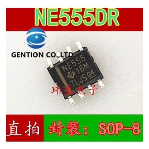 20PCS NE555DR clock/programmable timer NE555 and oscillator SOP-8 in stock 100% new and original
