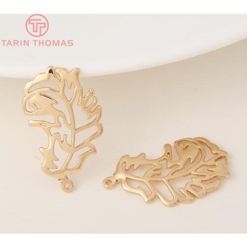 6PCS 13x23MM 24K Champagne Gold Color Plated Brass Phoenix Feather Charms Pendants High Quality Diy Jewelry Accessories