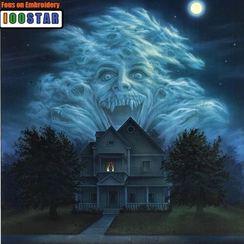 DIY Diamond Cross Stitch Fright Night 5D Full Square/Circle Diamond Embroidered Rhinestone Fear Mural