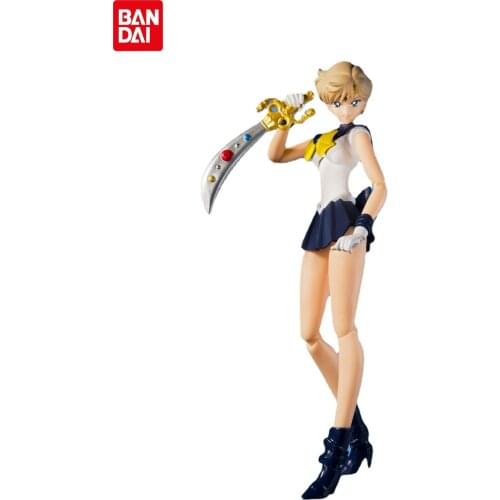 BANDAI Limited Edition Anime SHF SAILOR MOON Tenoh Haruka Tsukino Ikuko Active Joint Action Figure Model Christmas Gift Toys