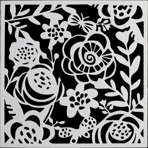 Flowers Fondant Decorating Cake Stencil Kitchen Cupcake Decoration Template Mold Baking Tools For Cakes