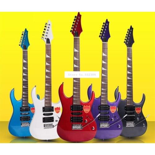 D-150 24 Frets 6 Strings Electric Guitar Wood Basswood Panel Maple Neck Guitarra With Bag for Beginner Professional Performance